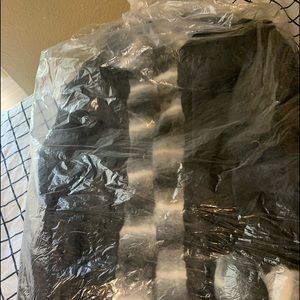 Thick black reversible winter coat